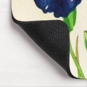 Blue Iris - Japanse waterverf afdrukken Muismat (Hoek)