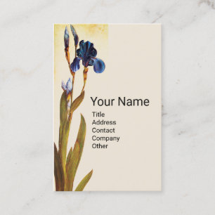 BLUE IRIS-monogram Visitekaartje