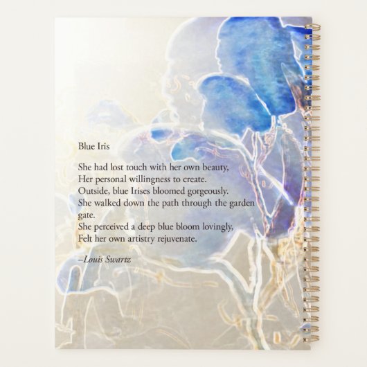 Blue Iris Planner (Achterkant)