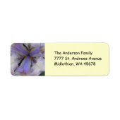 Blue Iris Return Address Label (Voorkant)
