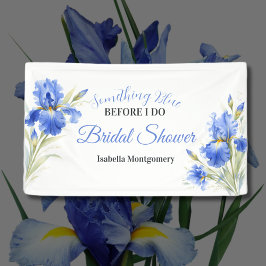 Blue Iris Something Blue Before I Do Bridal Shower Spandoek