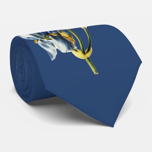 Blue Iris Stropdas (Opgerold)