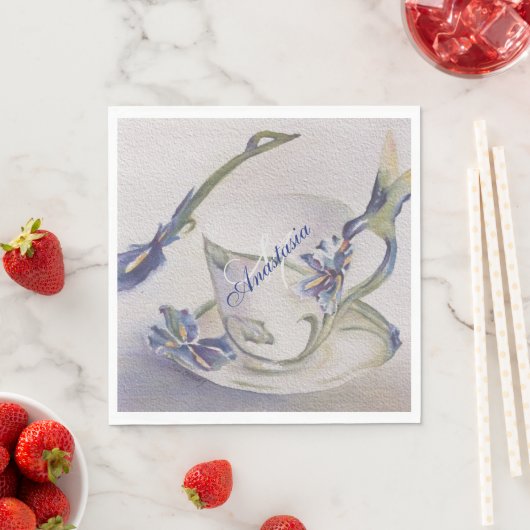 BLUE IRIS-TEACUP MONOGRAM PARTIJ SERVET (Insitu)