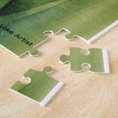 Blue Iris Watercolor Puzzle Legpuzzel (Zijkant)