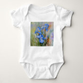 Blue Iris-waterverf Romper (Voorkant)