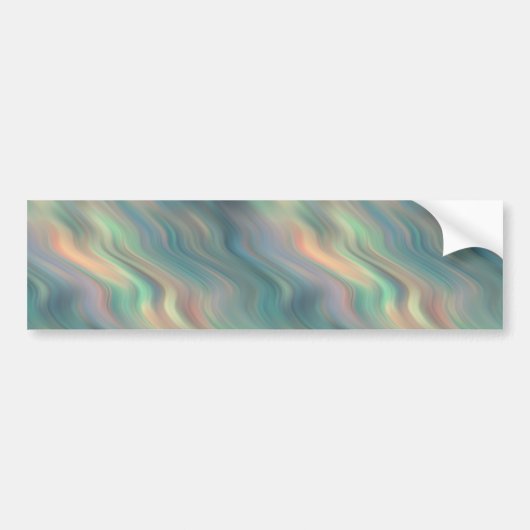 Blue Iris Wavy Texture Bumpersticker (Voorkant)