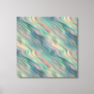 Blue Iris Wavy Texture Canvas Afdruk