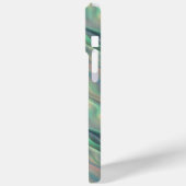 Blue Iris Wavy Texture Case-Mate iPhone Case (Achterkant / Links)
