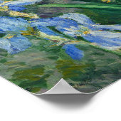 Blue Irises, Garden at Petit Gennevilliers, 1892 Poster (Hoek)