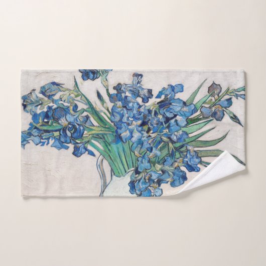 Blue Irises par Vincent Van Gogh Art (Serviette à main)