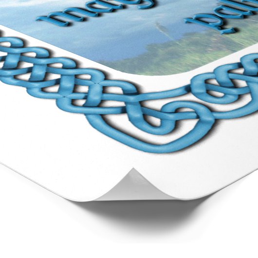 Blue Irish Blessing Poster (Hoek)