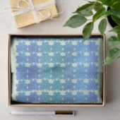 Blue Irish Shamrocks op Light Green Tissuepapier (Geschenk)