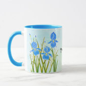 Blue Iriss Combo Mok met Tekst (Links)