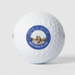 Blue is een jongen Geslacht onthullen foto Golf Ba Golfballen