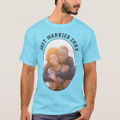 Blue is net getrouwd met zijn en haar unisex t-shirt (Voorkant)