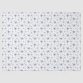Blue-ish Gray Snowflake Tissue Paper Tissuepapier (Voorkant)