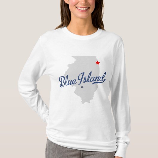 Blue Island Illinois IL Shirt (Voorkant)