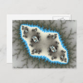 Blue Islands - Carte postale fractale (Devant / Derrière)