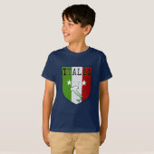 Blue Italia Crest Medieval Kinder Shirt (Voorkant volledig)