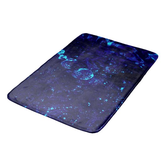 Blue Jacuzzi Bath Bubbles - Large Bath Mat (Gekanteld)