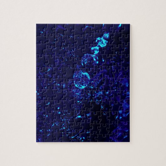 Blue Jacuzzi Bubbles Jigzaag Puzzle Legpuzzel (Verticaal)