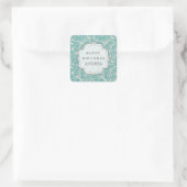 Blue Jade Birthday Dessert Table Label Label (Tas)