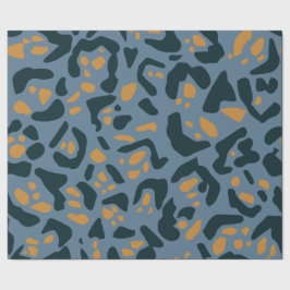 Blue Jaguar print Cadeaupapier