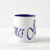 Blue James Name Logo, Mok (Midden)