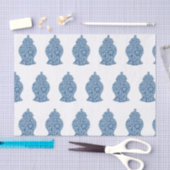 Blue Jar Ginger Jars Mosaic Wrapping Paper Tissuepapier (Craft)
