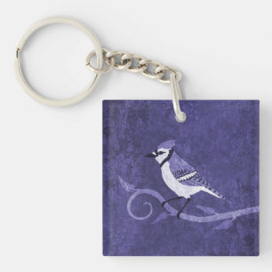 Blue Jay Acrylic Sleutelhanger