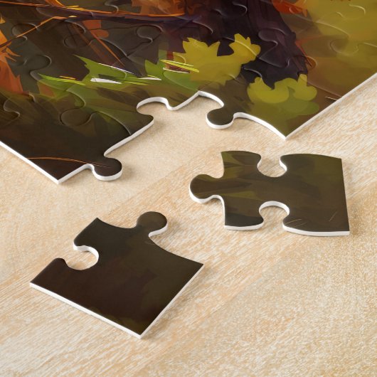 Blue Jay Bird Art Jigsaw Puzzle Puzzle (Côté)