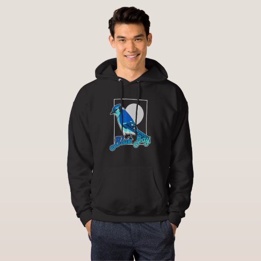 Blue Jay Bird Bird Hoodie (Voorkant volledig)