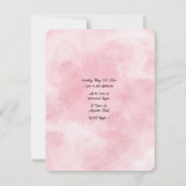 Blue Jay Bird in een krans van bloemen Vrijgezelle Kaart (Achterkant)