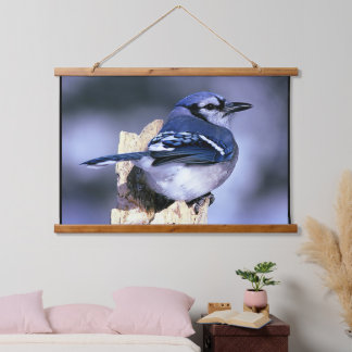Blue Jay Bird Lovers Hangend Wandkleed