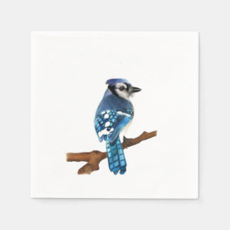 Blue Jay bird Napkins Servet