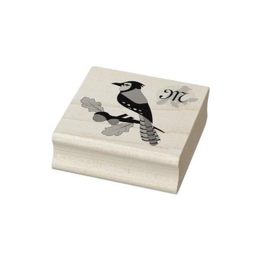 Blue Jay Bird Rubberstempel (Stempel)