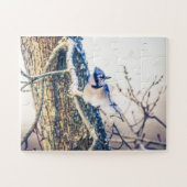 Blue Jay Bird te groot Legpuzzel (Horizontaal)