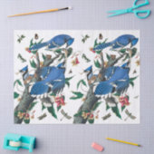  Blue Jay Birds Collage Pattern. Tissuepapier (Craft)