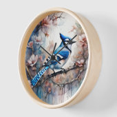 Blue Jay Cherry Blossoms waterverf (Hoek)