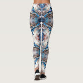 Blue Jay Cherry Blossoms waterverf Leggings (Achterkant)