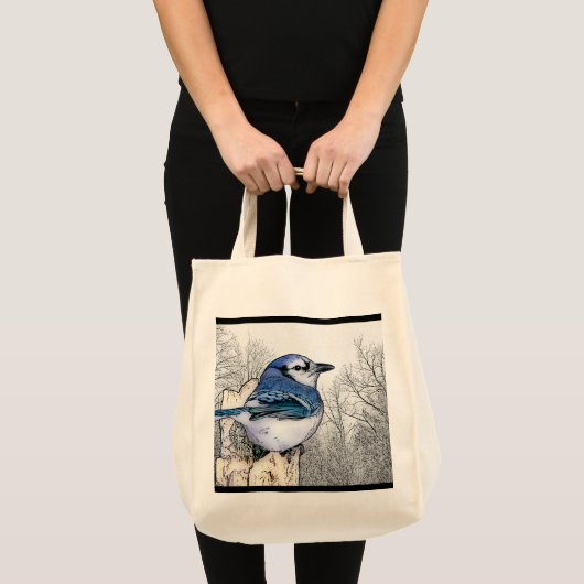Blue Jay Drawing Tas (Voorkant (product))