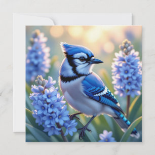  Blue Jay en Lilacs Blank