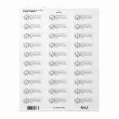 Blue Jay en Wreath Personalize Etiket (Full Sheet)