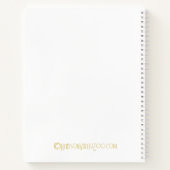 Blue Jay-geïnspireerde Gradient Notitieboek (Achterkant)