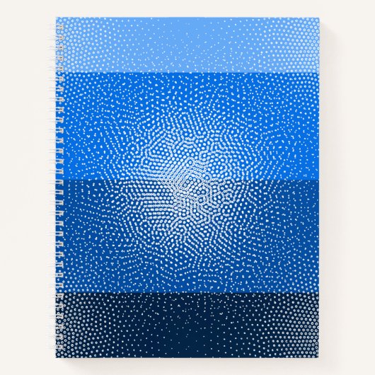 Blue Jay-geïnspireerde Gradient Notitieboek (Voorkant)