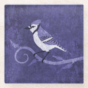 Blue Jay Glass Onderzetter