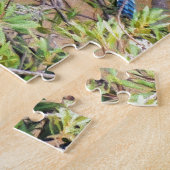 Blue Jay op Wax Myrtle Legpuzzel (Zijkant)