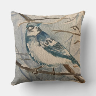Blue Jay Pillow Kussen