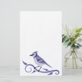 Blue Jay Plain Stationery Briefpapier (Staand voorkant)