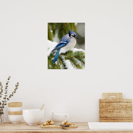 Blue Jay Poster (Keuken)